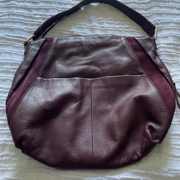 Aimee Kestenberg Tuscany Leather & Suede Hobo Bag-Purple - Picture 15 of 16